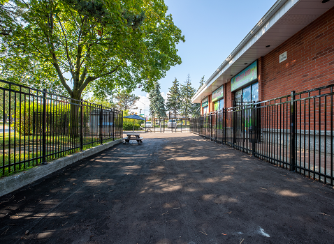 Fenced Outdoor Playground